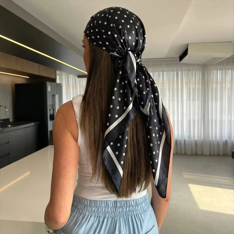 Face Scarf Mask - 2026 Nowy Kwadratowy Szalik w Kropki