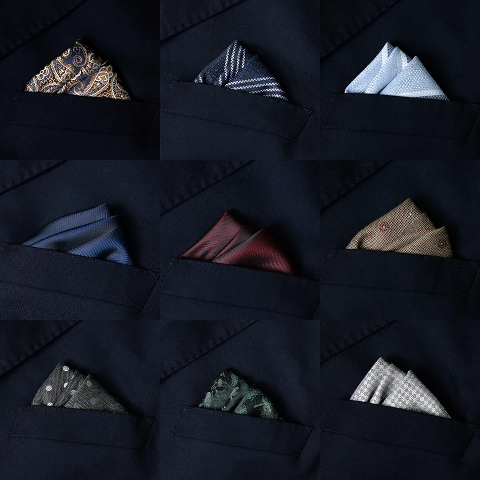 Pocket Square Set - 2 szt. Męska chustka do garnituru,