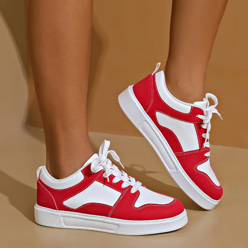 Vans Shoes Old Skool - 2024 Białe czerwone sportowe buty do