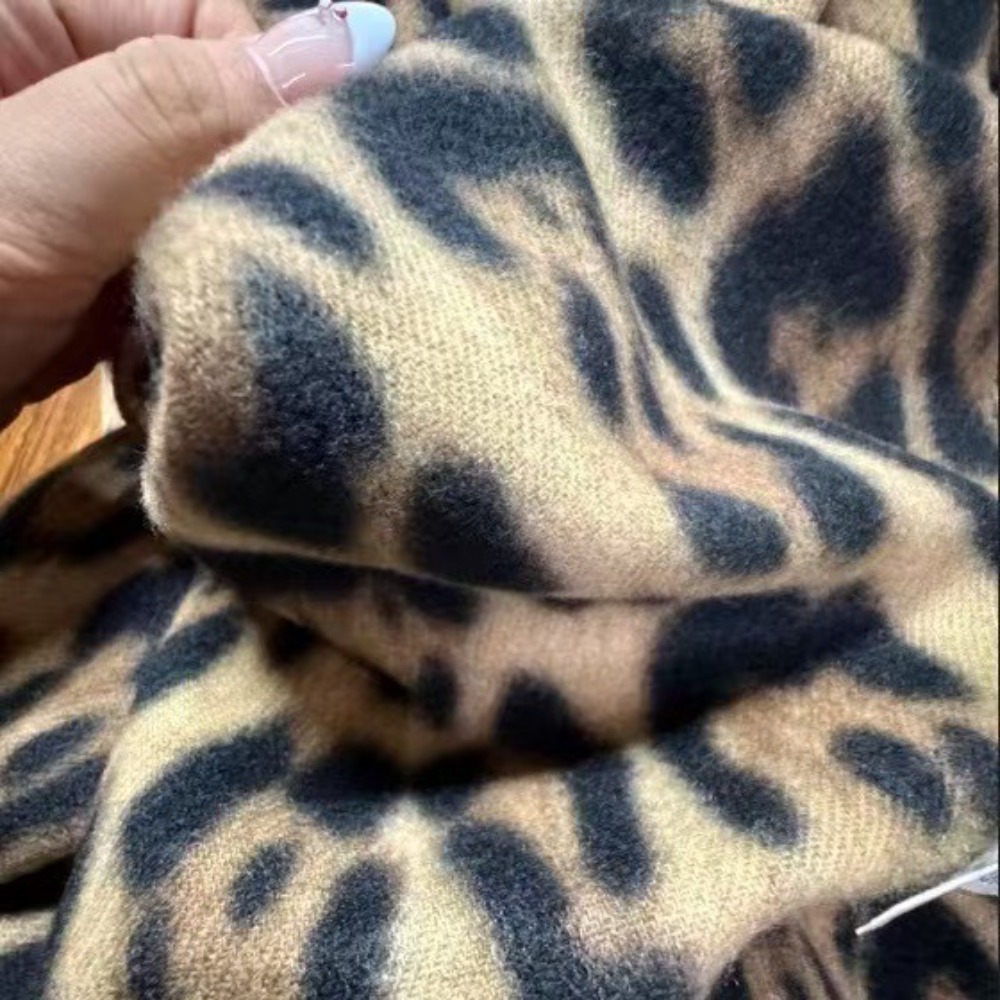 Szal Leopard 190*70CM Zimowy C – Woven Scarf Blanket recenzja i cena
