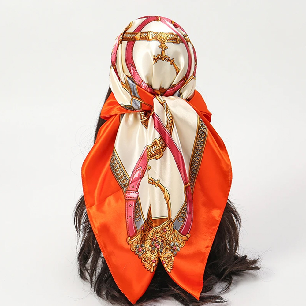 Modne szaliki 90*90cm damskie  – Scarf Silk Square recenzja i cena