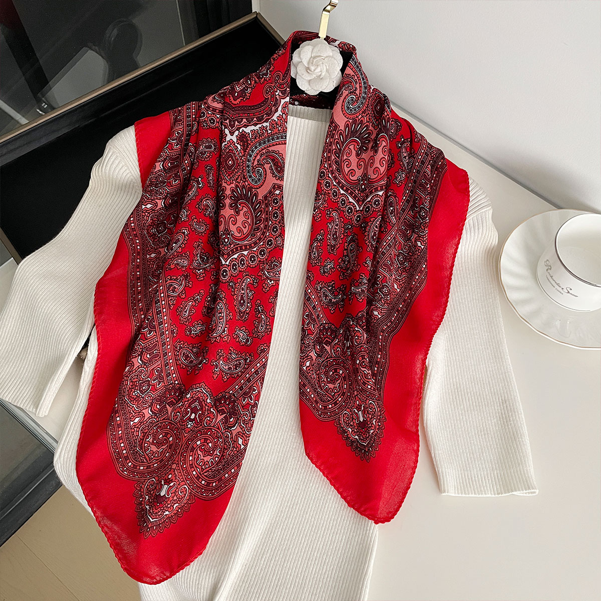Nowa Moda Damska Apaszka 70x70 – Bandana Cotton recenzja i cena